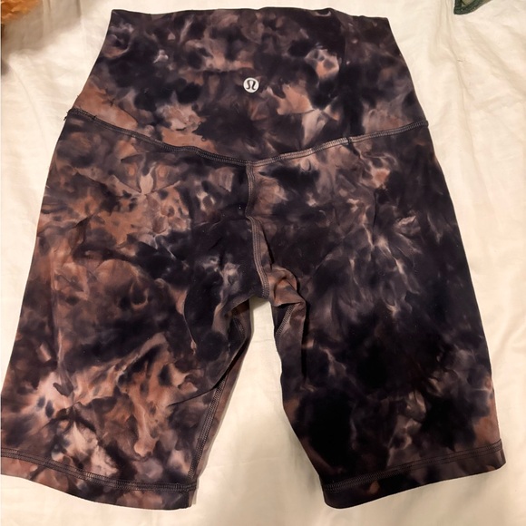 Lululemon space dye 8 inch Align high waisted bike shorts. PERFECT CONDITION. - Picture 1 of 2
